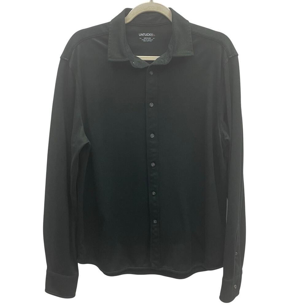 UNTUCKit Dark Green Button Front Shirt Men’s Size Medium